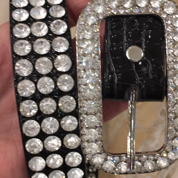 NWOT Beautiful rhinestone bling belt - Picture 2 of 5